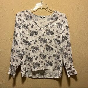 Lucky Brand, Women’s Floral, Crew Neck Top, Size Medium